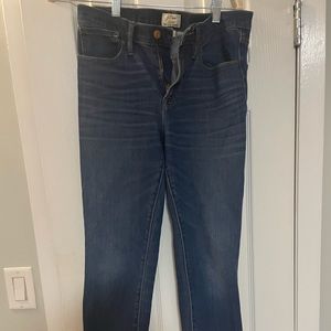 JCrew distressed hem jeans